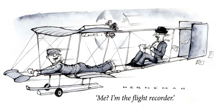"Me? I'm the flight recorder."