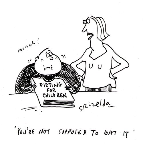 Book: Dieting for children - 'You're not supposed to eat it'