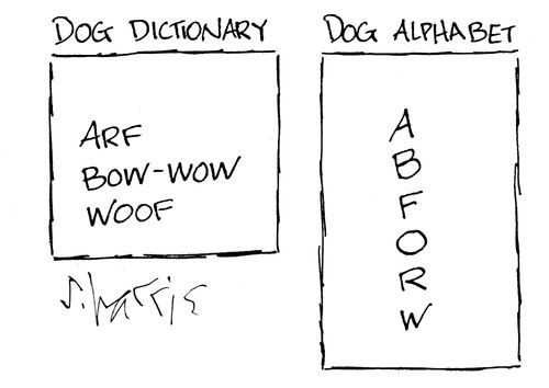 Dog Dictionary: ARF bow-wow woof.