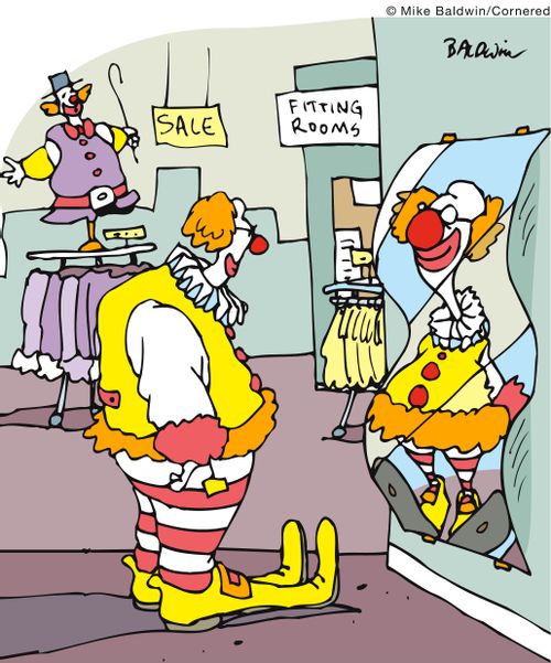 Clown mirror