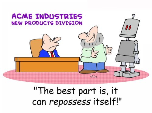 ACME INDUSTRIES NEW PRODUCTS DIVISION, 'The best part is, it can repossess itself!'