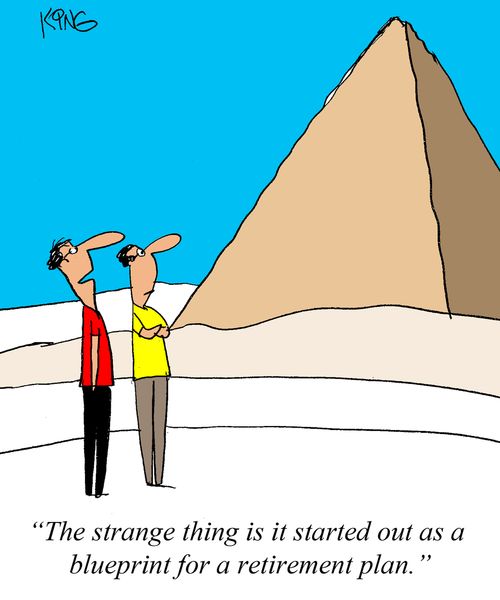 'The strange thing is it started out as a blueprint for a retirement plan.'