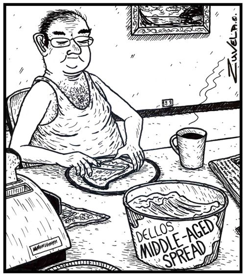 Middle Aged Spread.