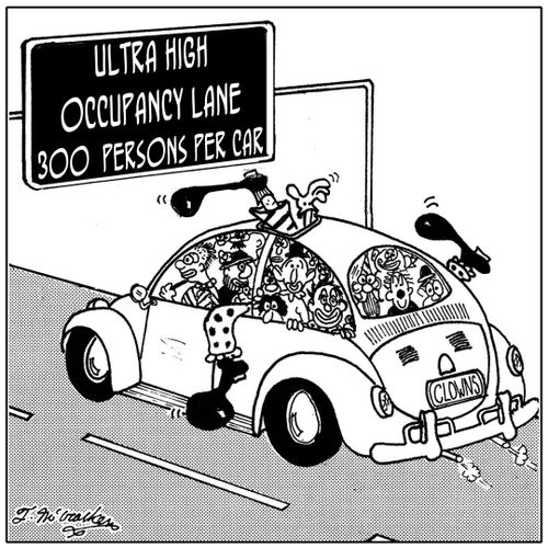 'Ultra High Occupancy Lane, 300 Persons per Car.'