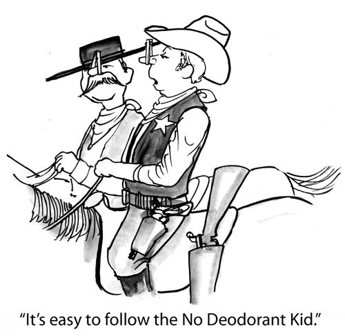 'It's easy to follow the No Deodorant Kid.'