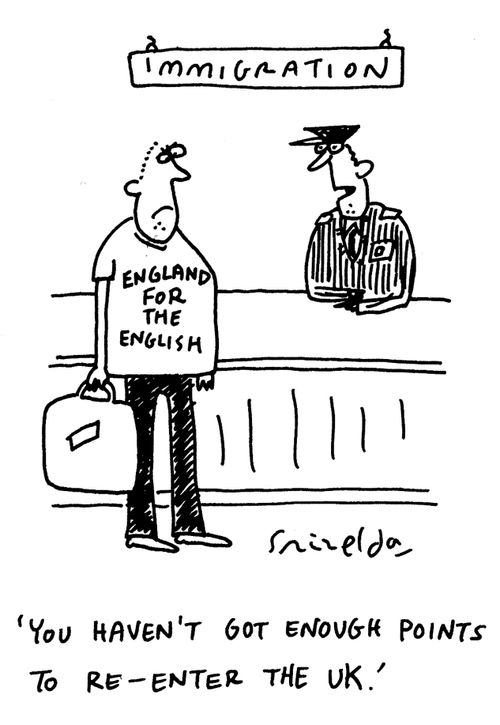 Immigration - 'You haven't got enough points to re-enter the UK.'