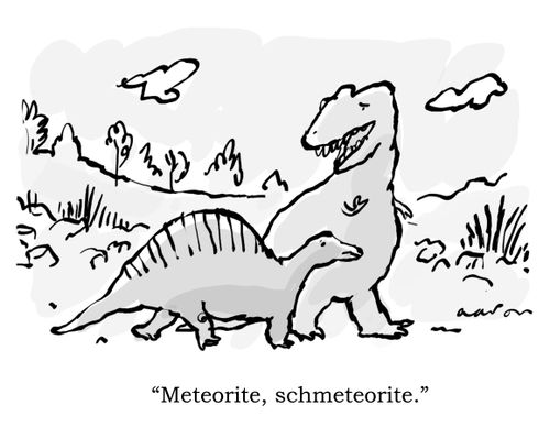 'Meteorite, schmeteorite.'