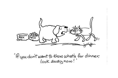 'If you don't want to know what's for dinner, look away now!'