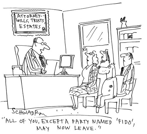 'all of you, except a party named 'Fido', may now leave.'