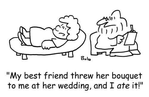 'My best friend threw her bouquet to me at her wedding, and I ATE it'