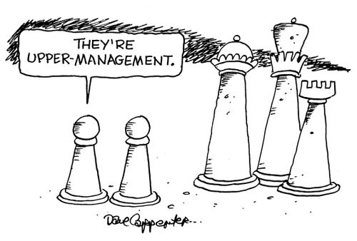'They're upper-management.'