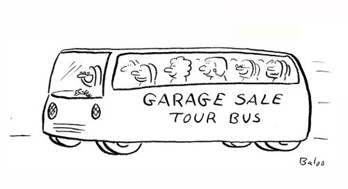 GARAGE SALE TOUR BUS