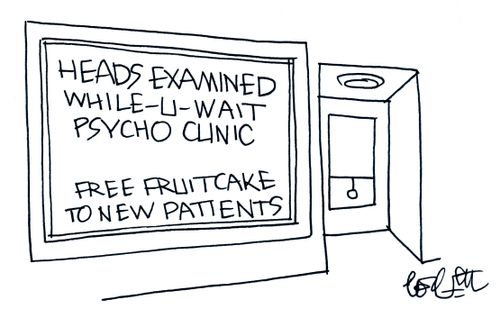 Heads examined while you wait...