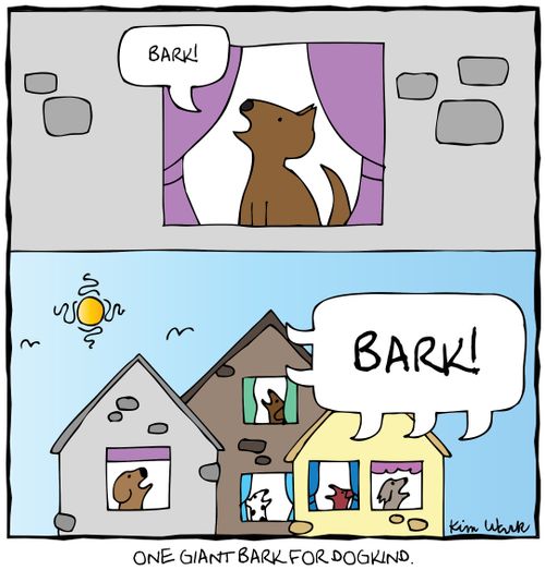 One giant bark for dogkind. 