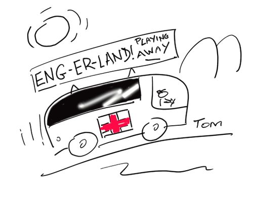 England footballers 'Playing Away'