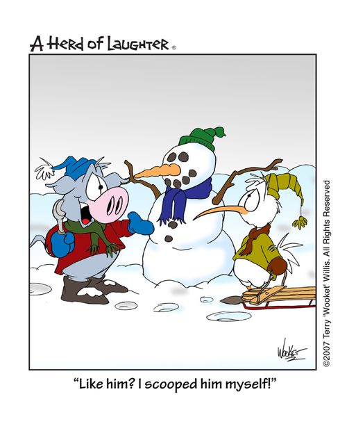 'Like him? I scooped him myself !'
