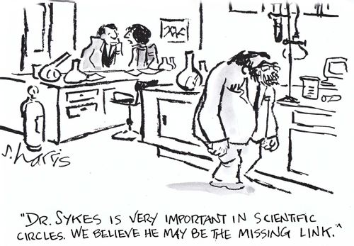 'Dr. Sykes is very important in scientific circles. We believe he may be the missing link.'