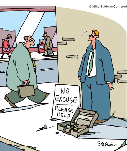 No excuse. Please help.