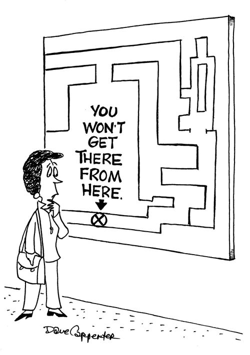 You won't get there from here.