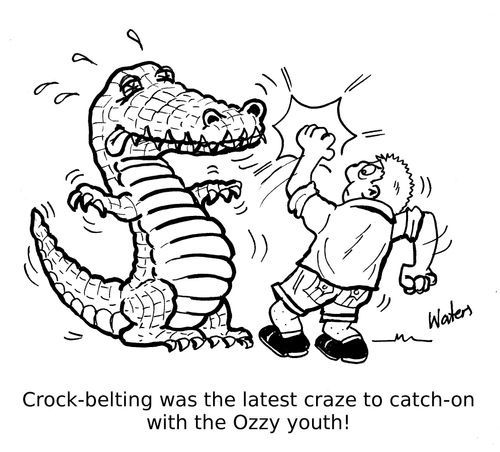 Crock-belting was the latest craze to catch-on with Ozzy youth!