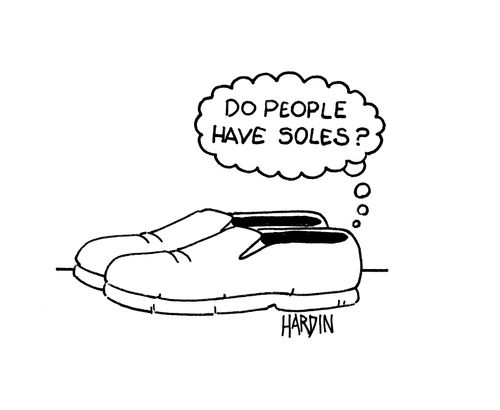 'Do people have soles?'