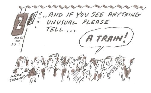 "And if you see anything unusual please tell..."