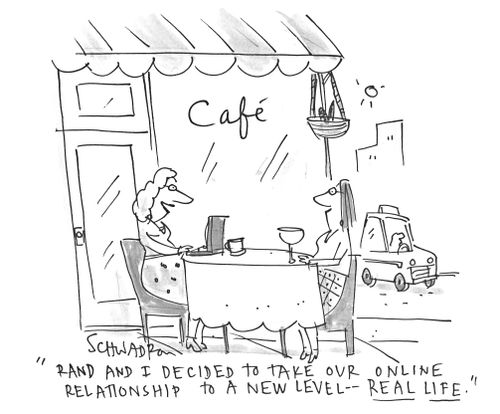 'Rand and I decided to take our online relationship to a new level - real life.'