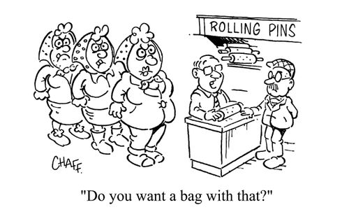 'Do you want a bag with that?'
