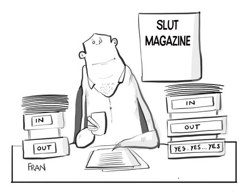 Slut Magazine inbox and outboxes.