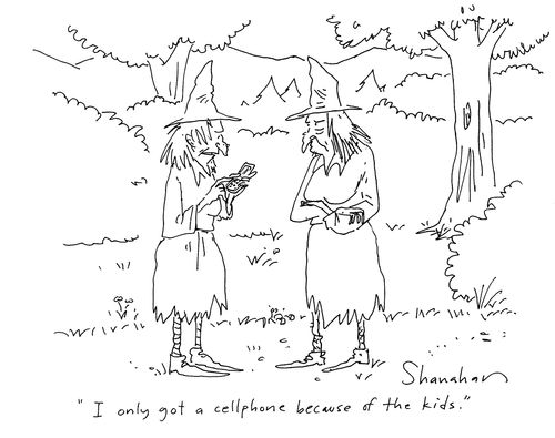 'I only got a cellphone because of the kids.'