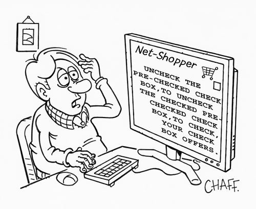 Internet Shopping Check Boxes