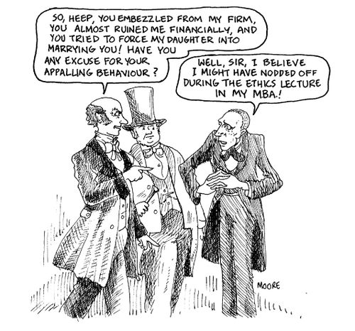 "So, Heep...have you any excuse for your appalling behaviour?"