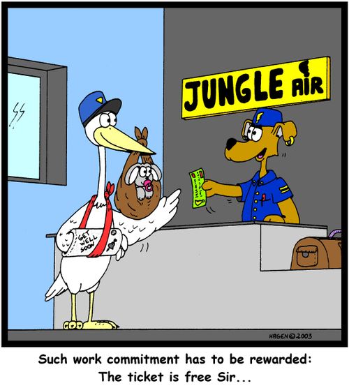 'Such work commitment has to be rewarded: The ticket is free Sir...'