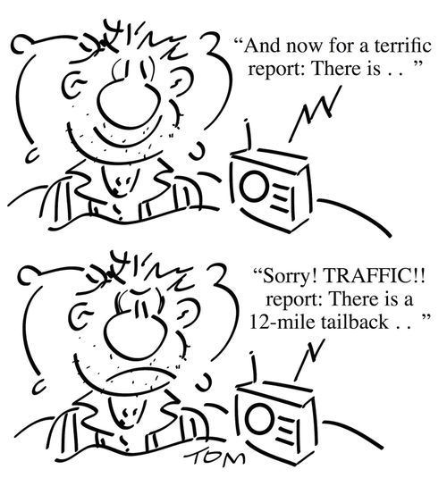"And now for a terrific report: There is..."