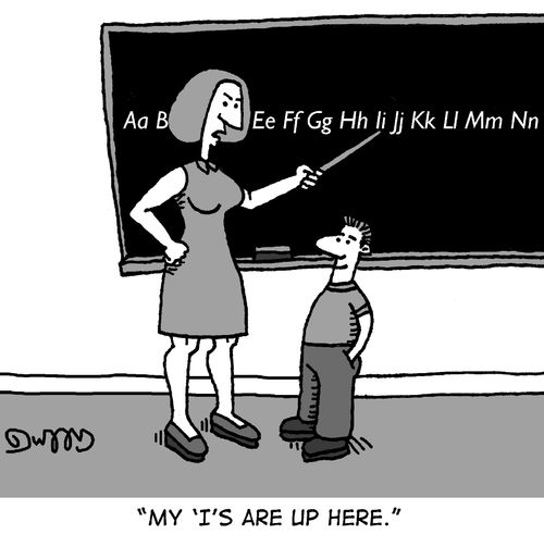 "My 'I's are up here."