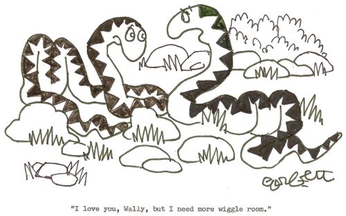 'I love you, Wally, but I need more wiggle room.'