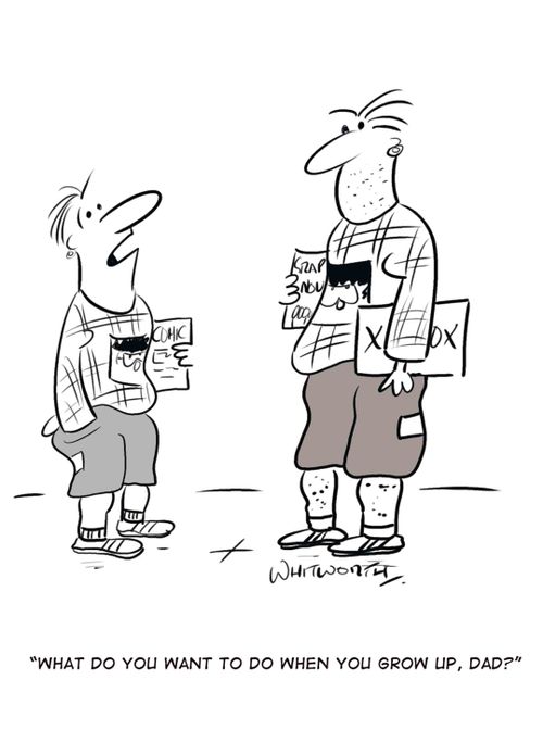 'What do you want to be when you grow up, Dad?'