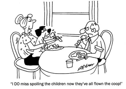 'I DO miss spoiling the children now that they've all flown the coop!'