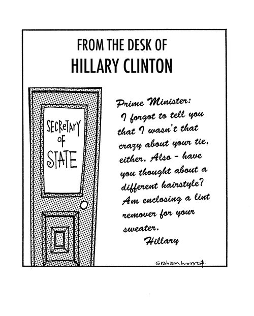 From the desk of Hillary Clinton...