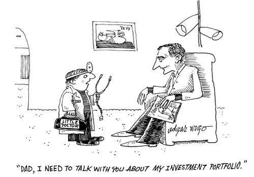 'Dad, I need to talk to you about my investment portfolio.'