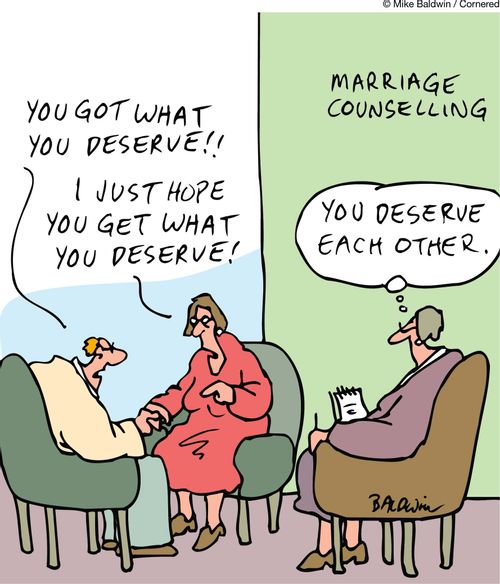 You got what you deserve â€¦ you deserve each other.