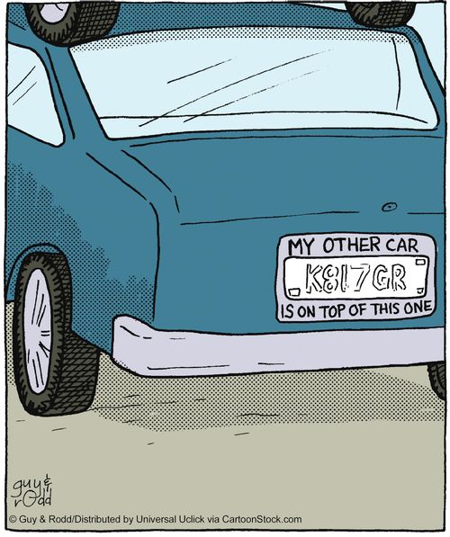 My other car is on top of this one.