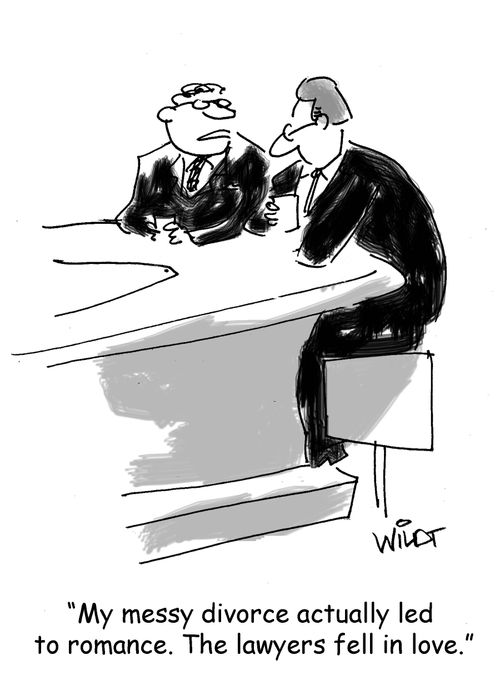 "My messy divorce actually led to romance. The lawyers fell in love."