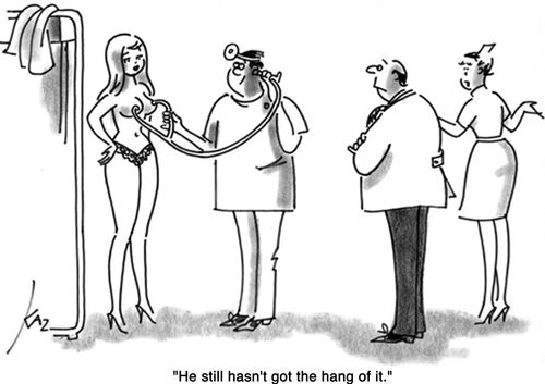 'He still hasn't got the hang of it.'