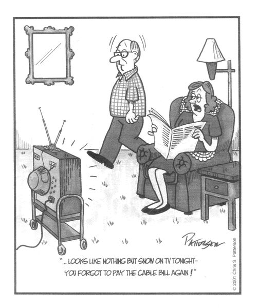 "...Looks like nothing but snow on TV tonight..."