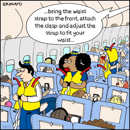 "...bring the waist strap to the front, attach the clasp and adjust the strap to fit your waist..."