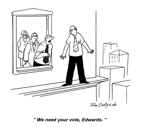 'We need your vote, Edwards.'