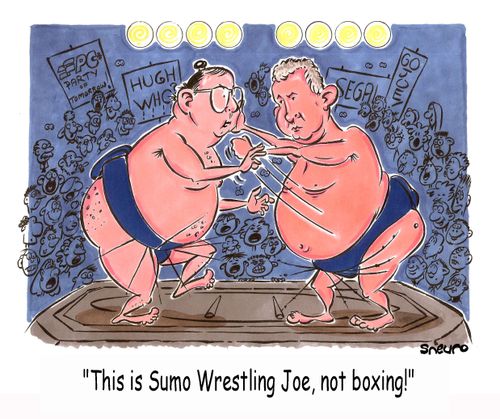Segal & Clark: This is Sumo Wrestling Joe, not boxing!