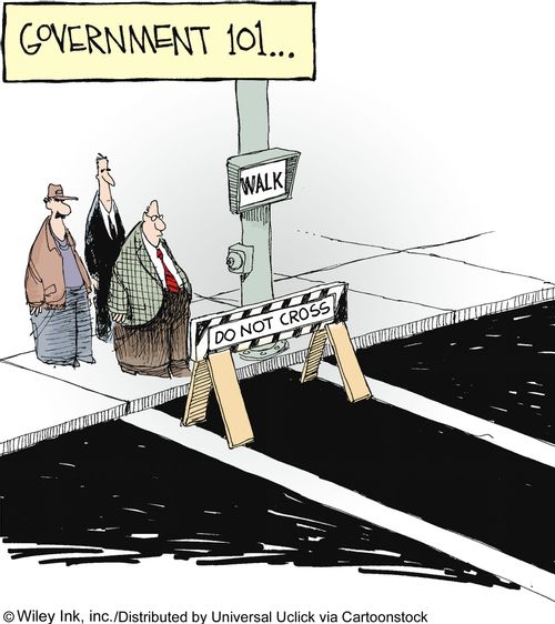 Government 101 - Do not walk.