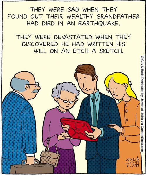 They were sad when they found out their Grandfather had died in an earthquake.